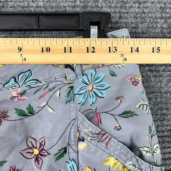 Anthropologie Floral Cargo Pants Women 2 Slim Tapered Utility Indie Y2K - Picture 9 of 13